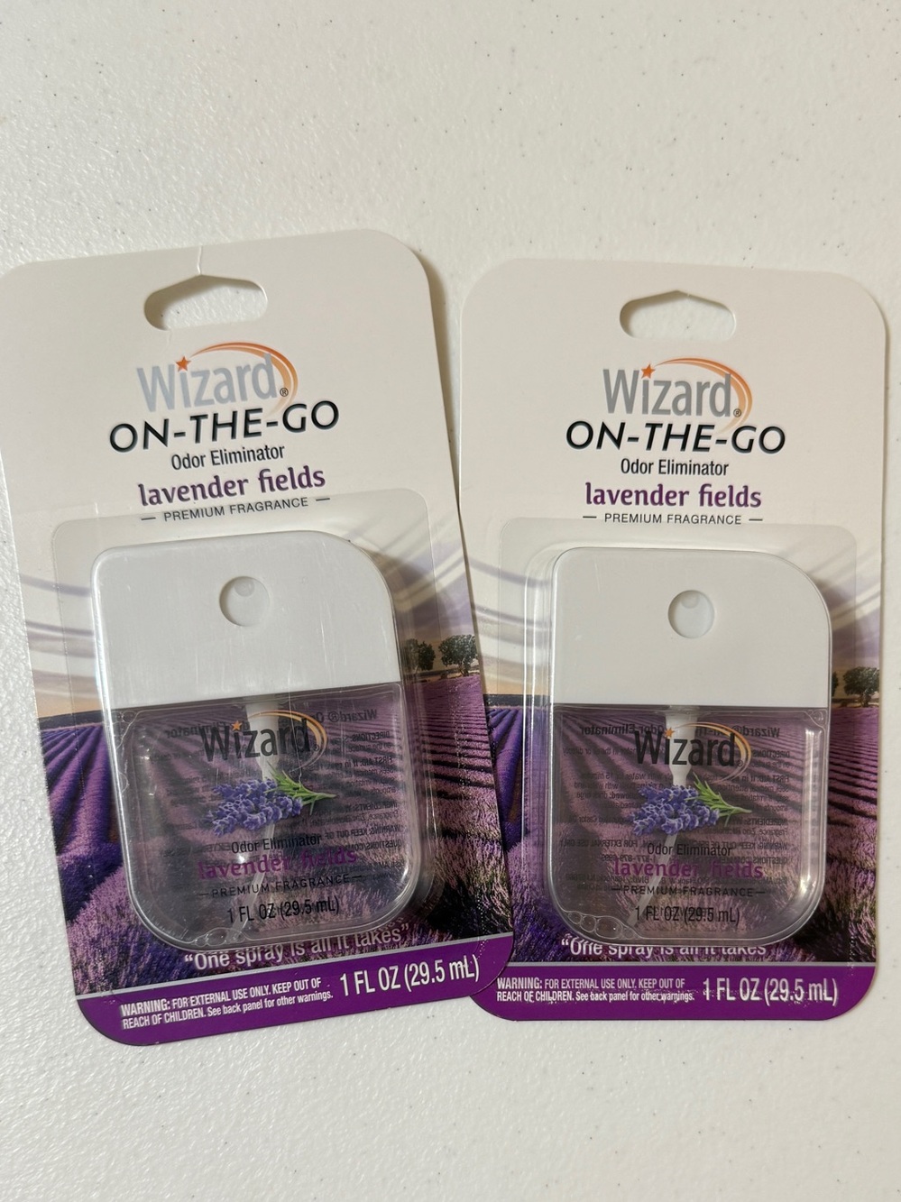 2  Wizard On-the-Go Odor Eliminator Lavender Fields 1 Fl‎ oz